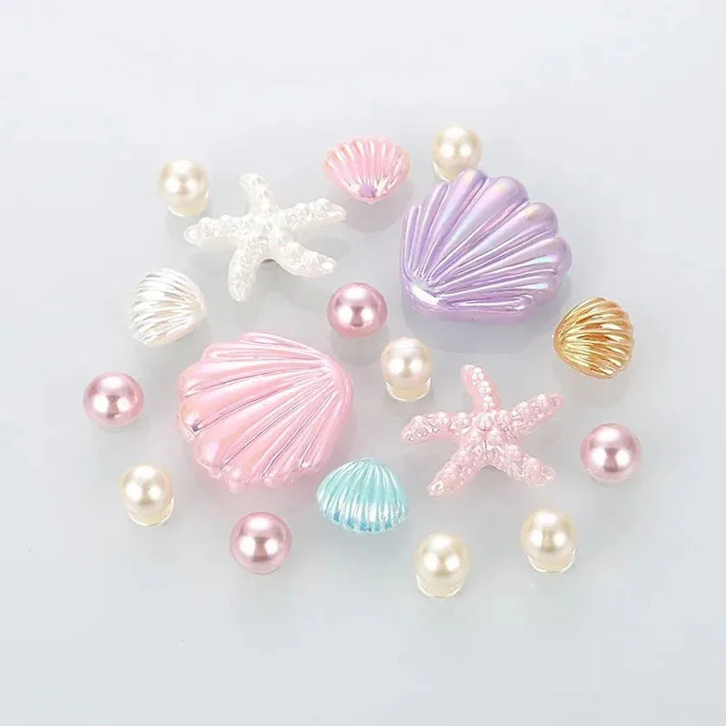 Seashell & Starfish Charm Set – Beach Bag Decorations