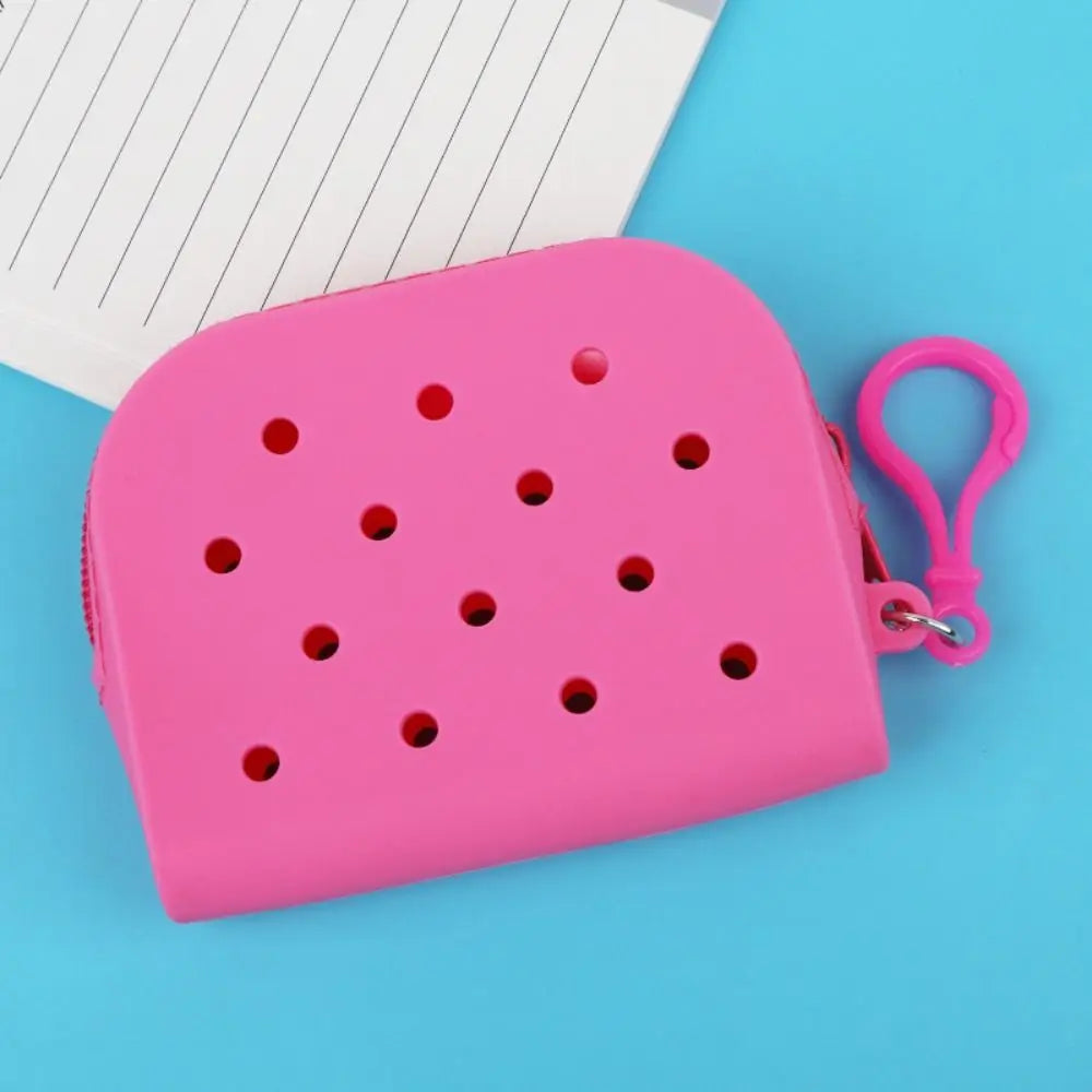 Croxi Mini Wallet – Silicone Mini Wallet with Holes and Zipper