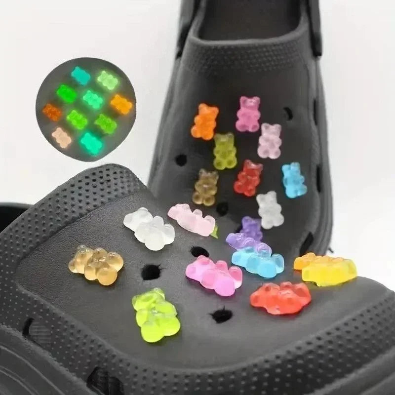 Croxi Jelly Bear Charm – Luminous DIY Charms Set for Bag & Accessories