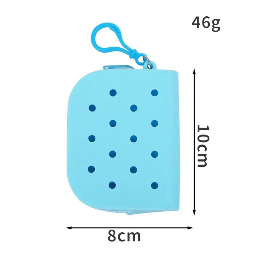 Croxi Mini Wallet – Silicone Mini Wallet with Holes and Zipper
