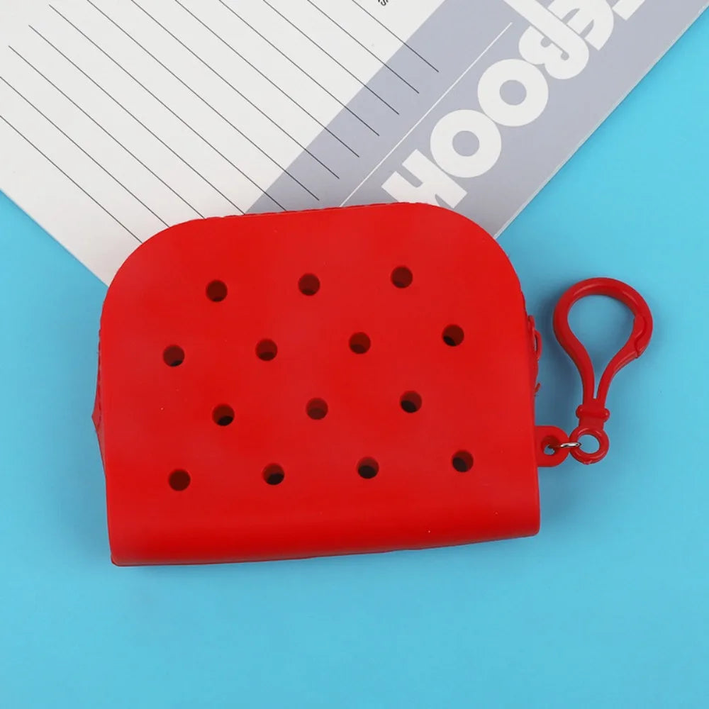 Croxi Mini Wallet – Silicone Mini Wallet with Holes and Zipper