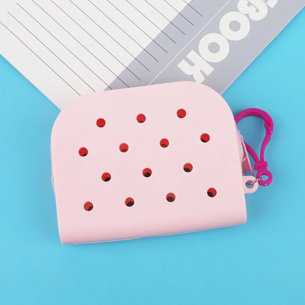 Croxi Mini Wallet – Silicone Mini Wallet with Holes and Zipper