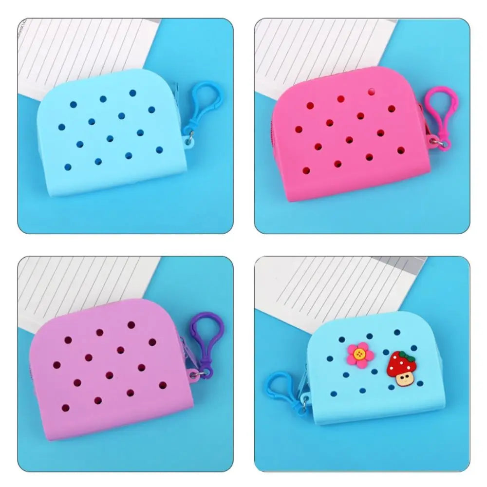 Croxi Mini Wallet – Silicone Mini Wallet with Holes and Zipper