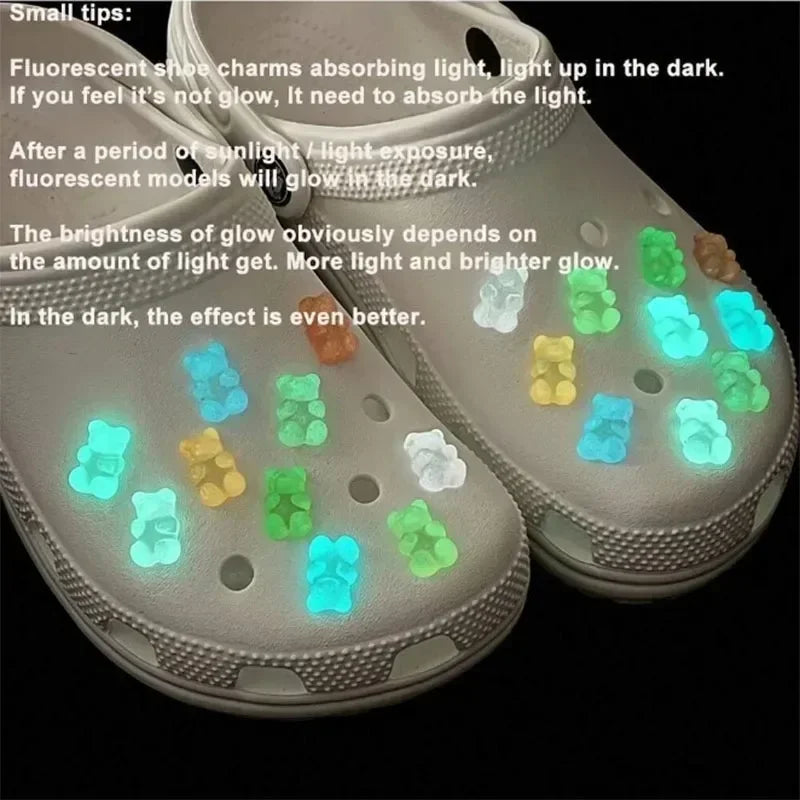 Croxi Jelly Bear Charm – Luminous DIY Charms Set for Bag & Accessories