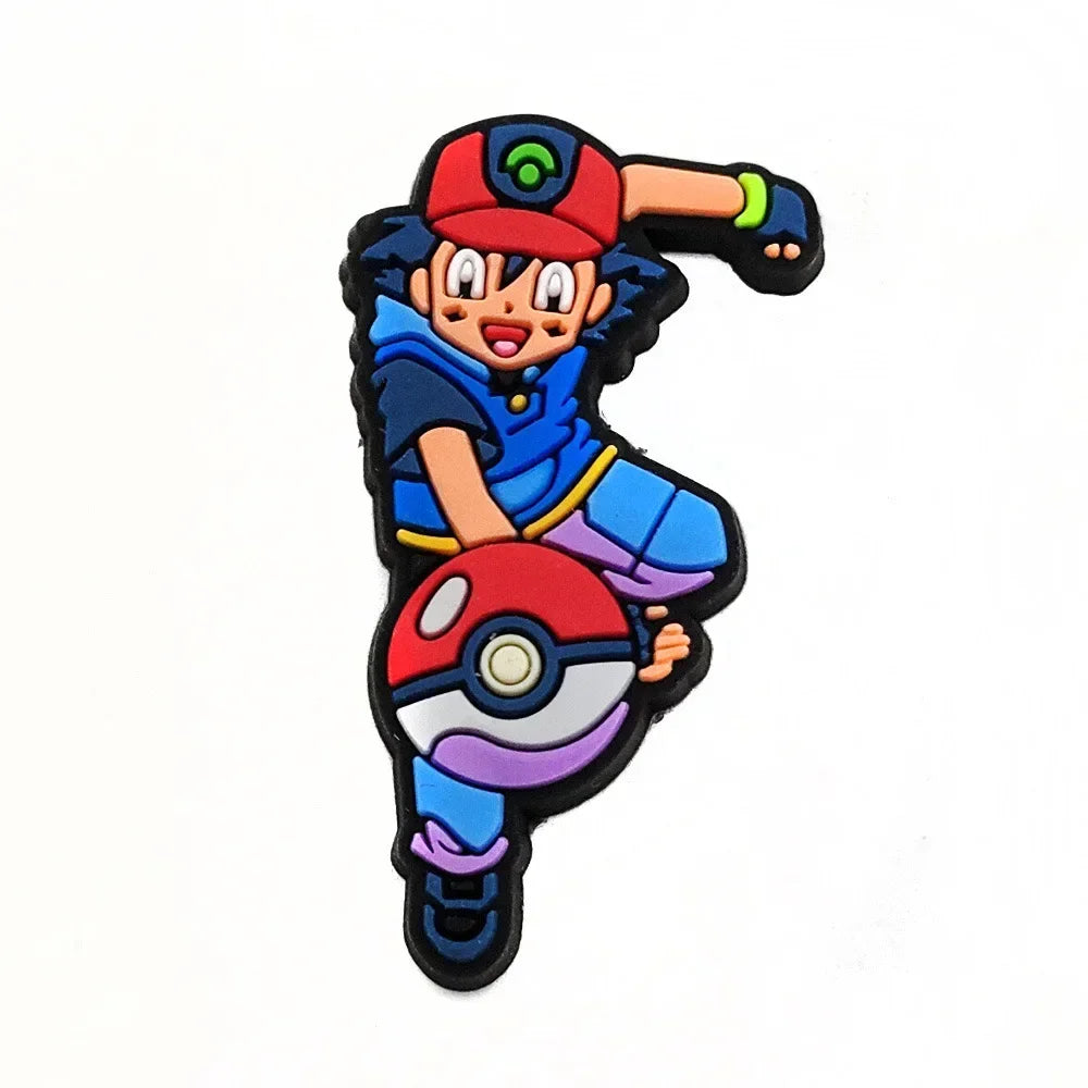 Pokemon Pikachu Shoe Charms for Clogs Sandals Decoration PVC Cartoon Shoe Accessories Charms for Friends Gifts