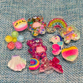 10 Cartoon Charms Set – Decorations for Kids' Bags & Accessories