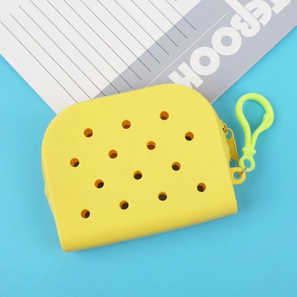 Croxi Mini Wallet – Silicone Mini Wallet with Holes and Zipper