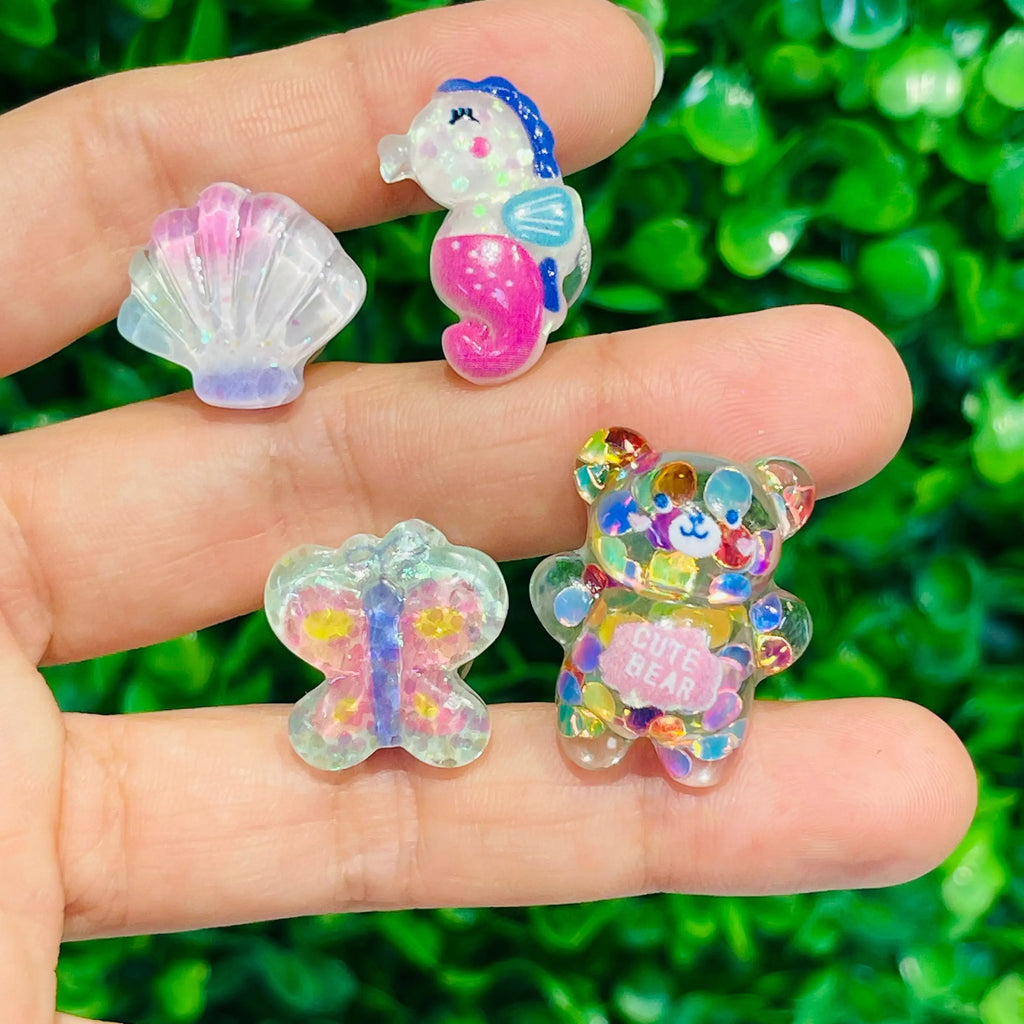 10 Cartoon Charms Set – Decorations for Kids' Bags & Accessories