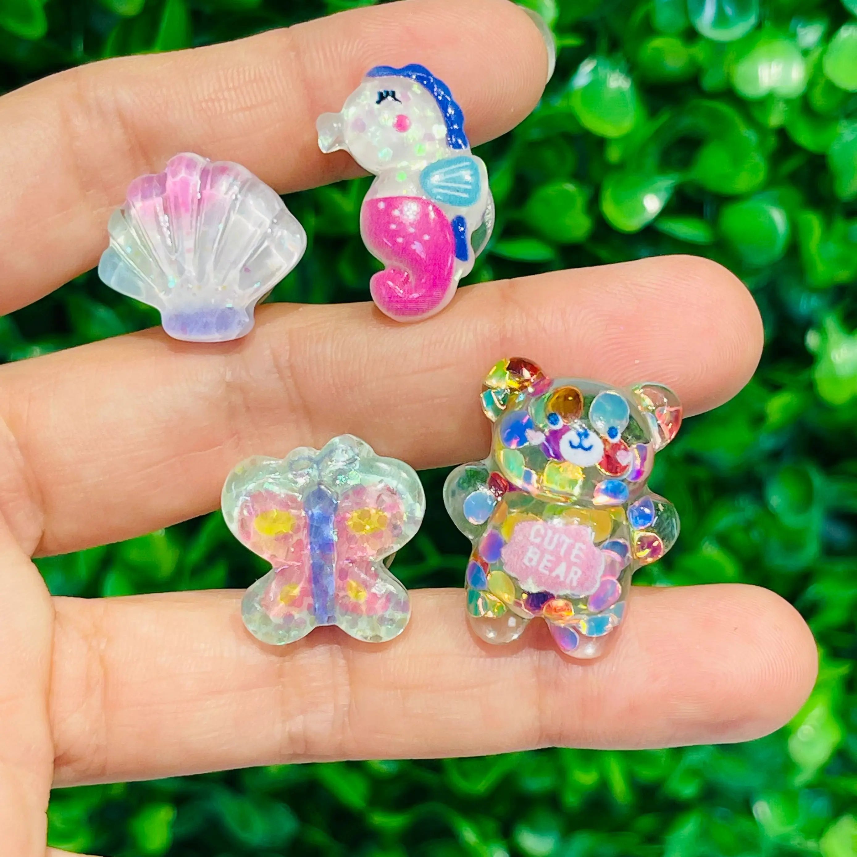 10 Cartoon Charms Set – Decorations for Kids' Bags & Accessories
