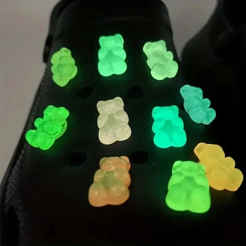 Croxi Jelly Bear Charm – Luminous DIY Charms Set for Bag & Accessories