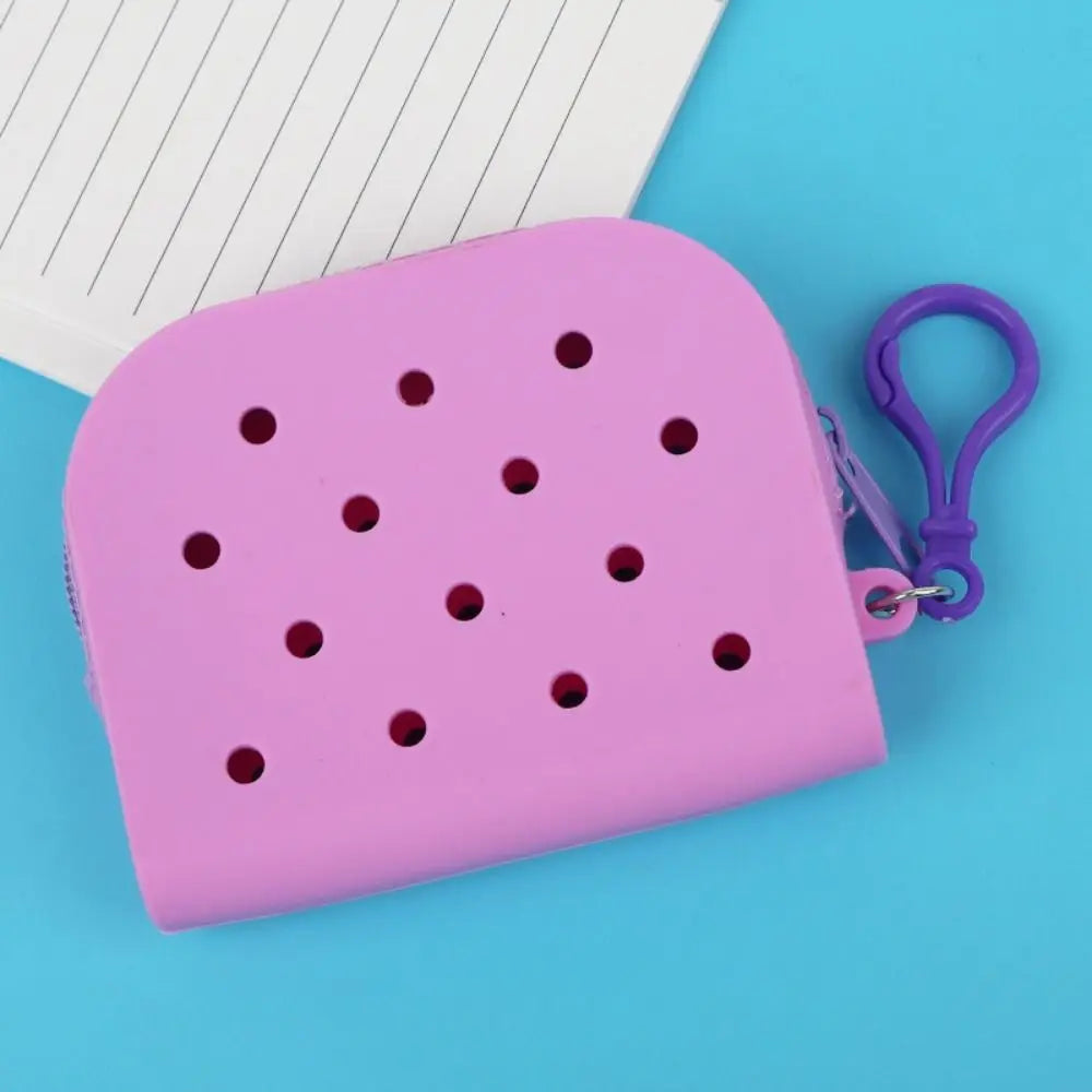 Croxi Mini Wallet – Silicone Mini Wallet with Holes and Zipper