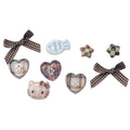 Hello Kitty & Plaid Bow Charms – Bag & Pouch Decoration Set