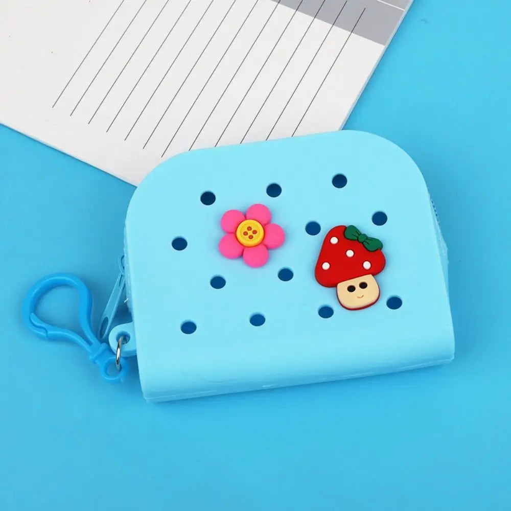 Croxi Mini Wallet – Silicone Mini Wallet with Holes and Zipper