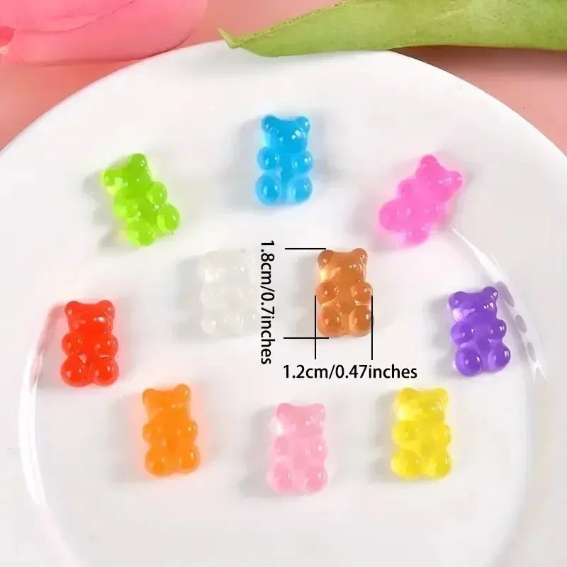 Croxi Jelly Bear Charm – Luminous DIY Charms Set for Bag & Accessories