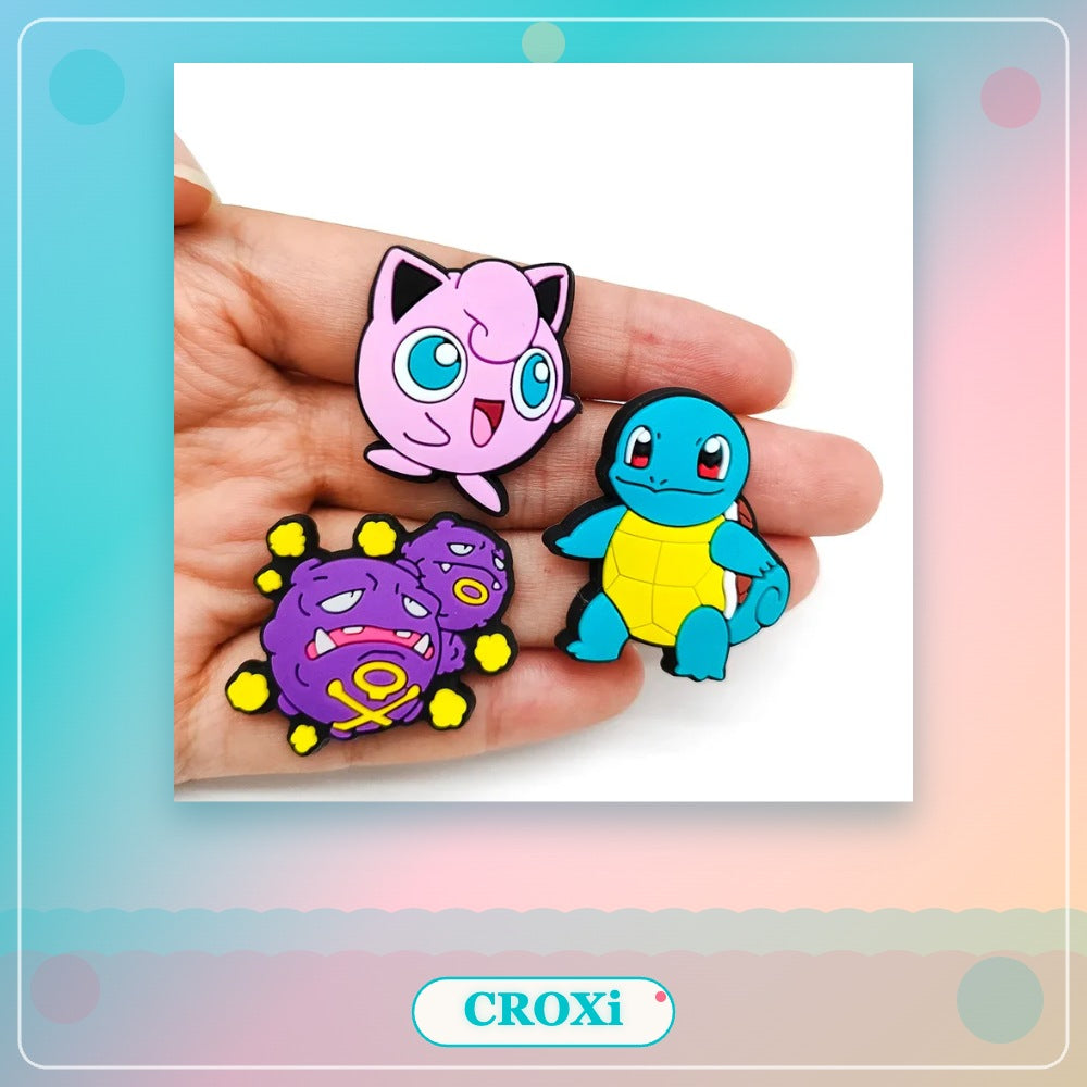 CROXi Charm Pokémon – Set of 20 or 27 Pikachu Decorations for Bags & Clogs